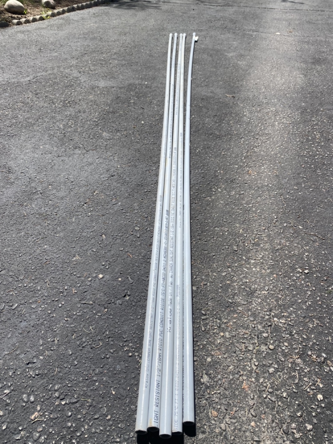 Kraloy 1/2" Rigid PVC Conduit - Sunlight Resistant