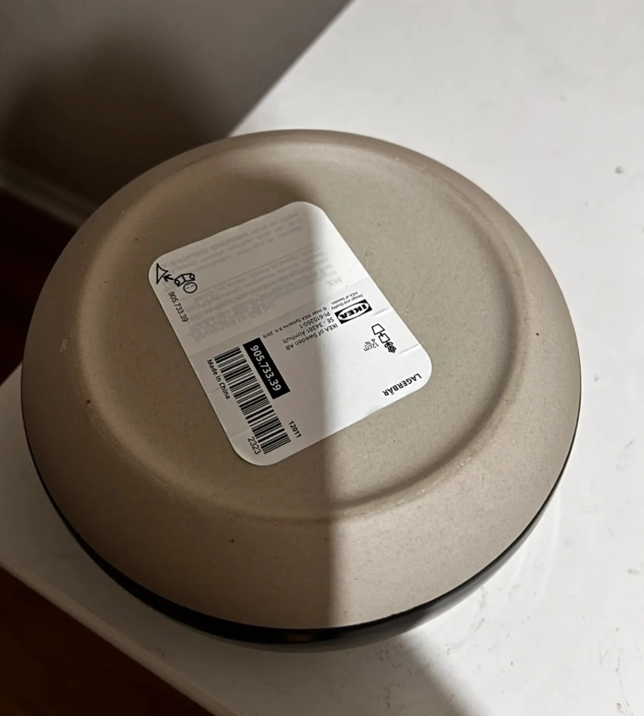IKEA LAGKABÄG Dark Grey Ceramic Bowl image indicator(3)