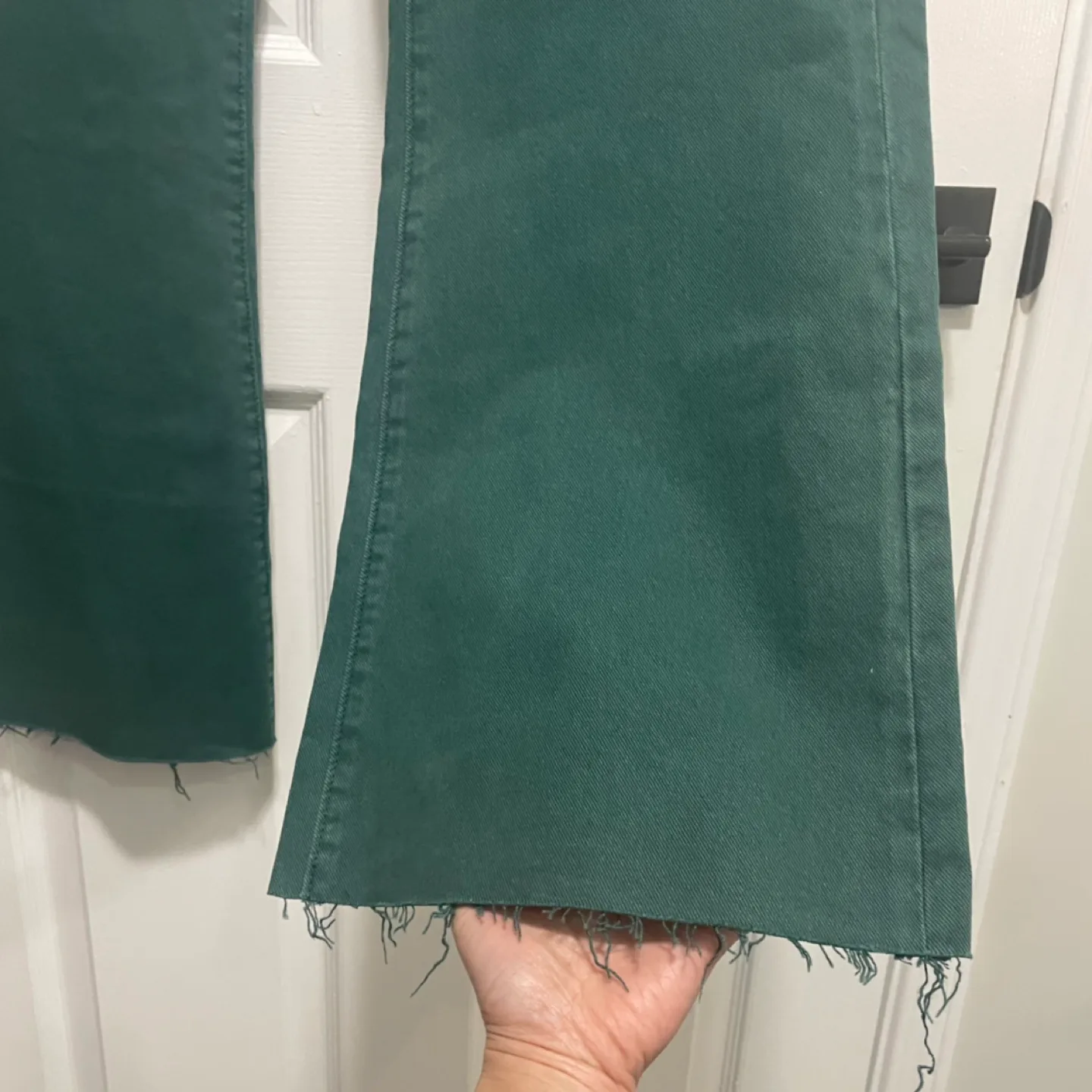 LOFT® Petite Curvy Fresh Cut High Rise Slim Flare Jeans image indicator(4)