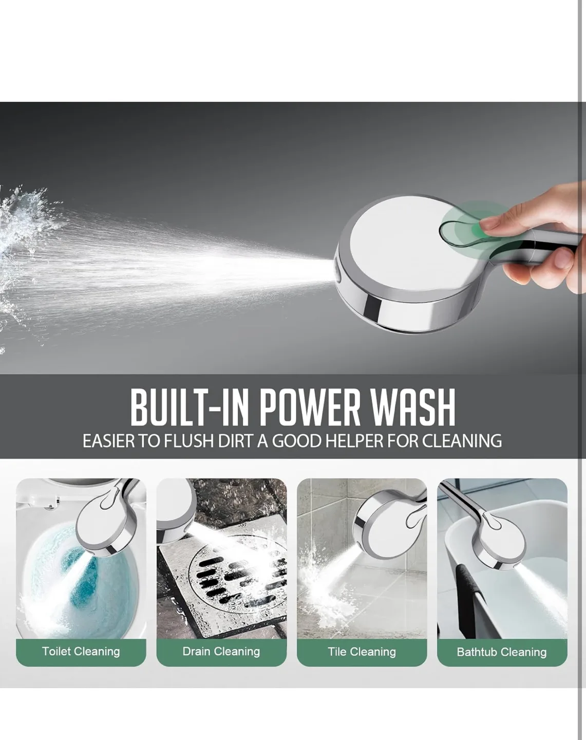 Shower head with 4 extra filters image indicator(6)