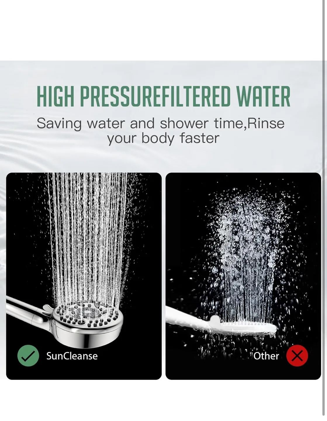 Shower head with 4 extra filters image indicator(7)