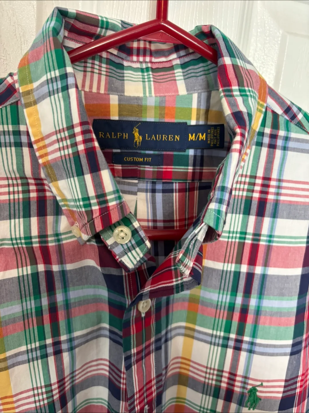 Ralph Lauren Custom Fit Men's Plaid Long-Sleeve Shirt - Size M/M image indicator(3)