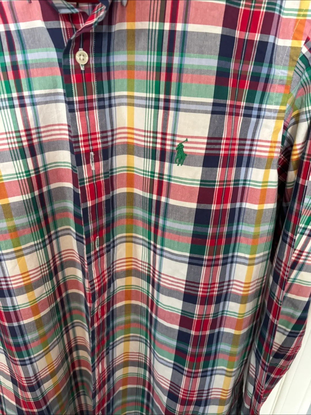 Ralph Lauren Custom Fit Men's Plaid Long-Sleeve Shirt - Size M/M image indicator(2)