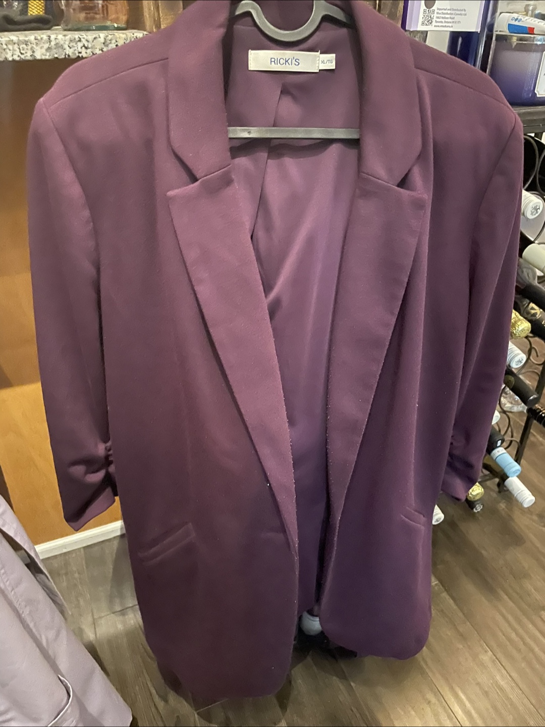 Ricki's Women's Purple Blazer - Size XL