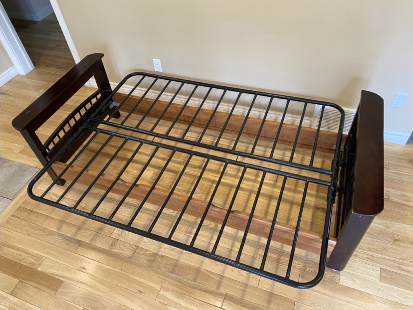 Beautiful Full Size Futon with Storage Hand Rest (CAN DELIVER) - photo 3