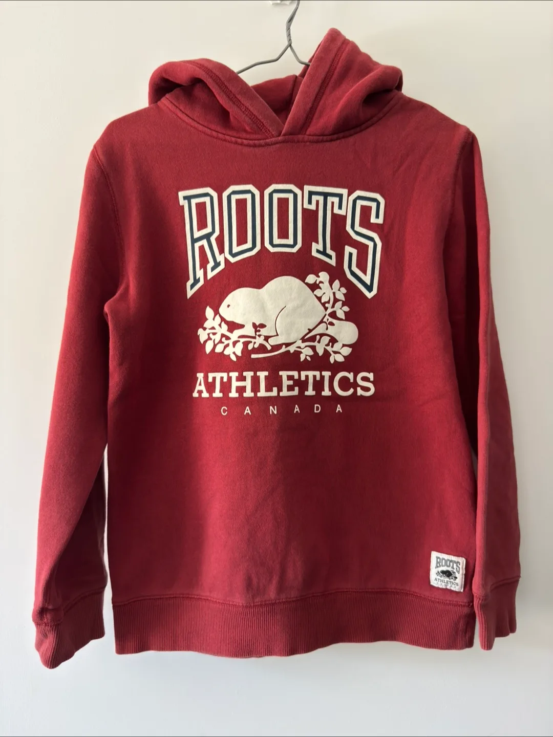 Roots Kids Maroon Hoodie Size XXL thumbnail
