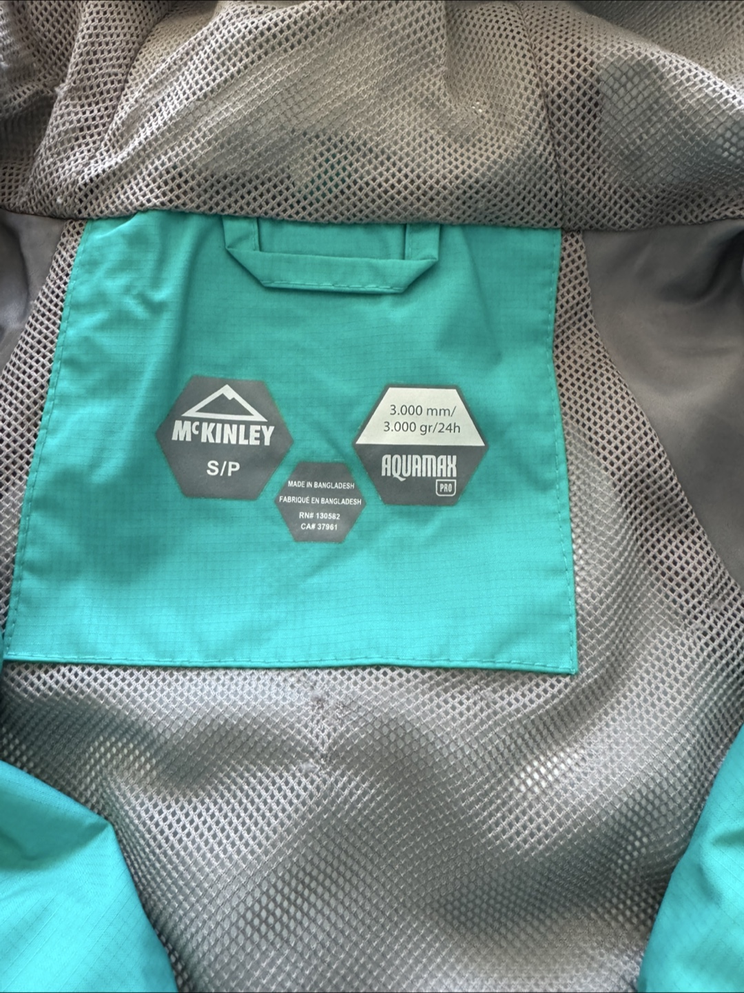 McKinley Aquamax Pro Teal Green Jacket - Size Small - photo 5