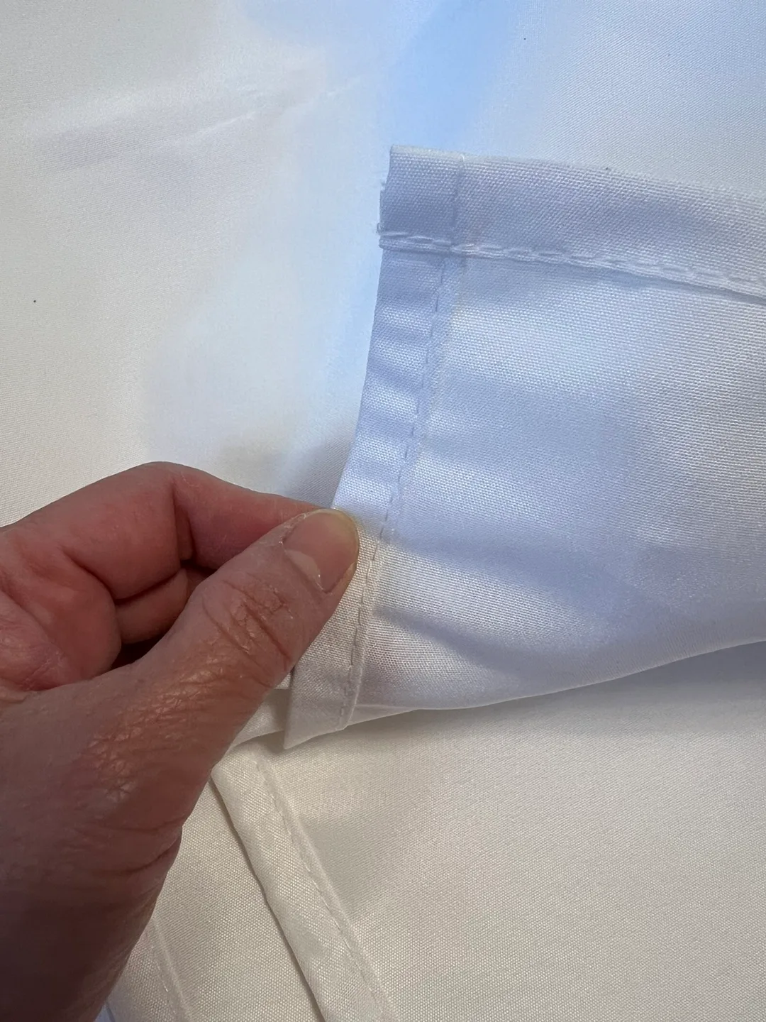 2 Pack White Rectangular table cloth- 54x96 inches image indicator(2)