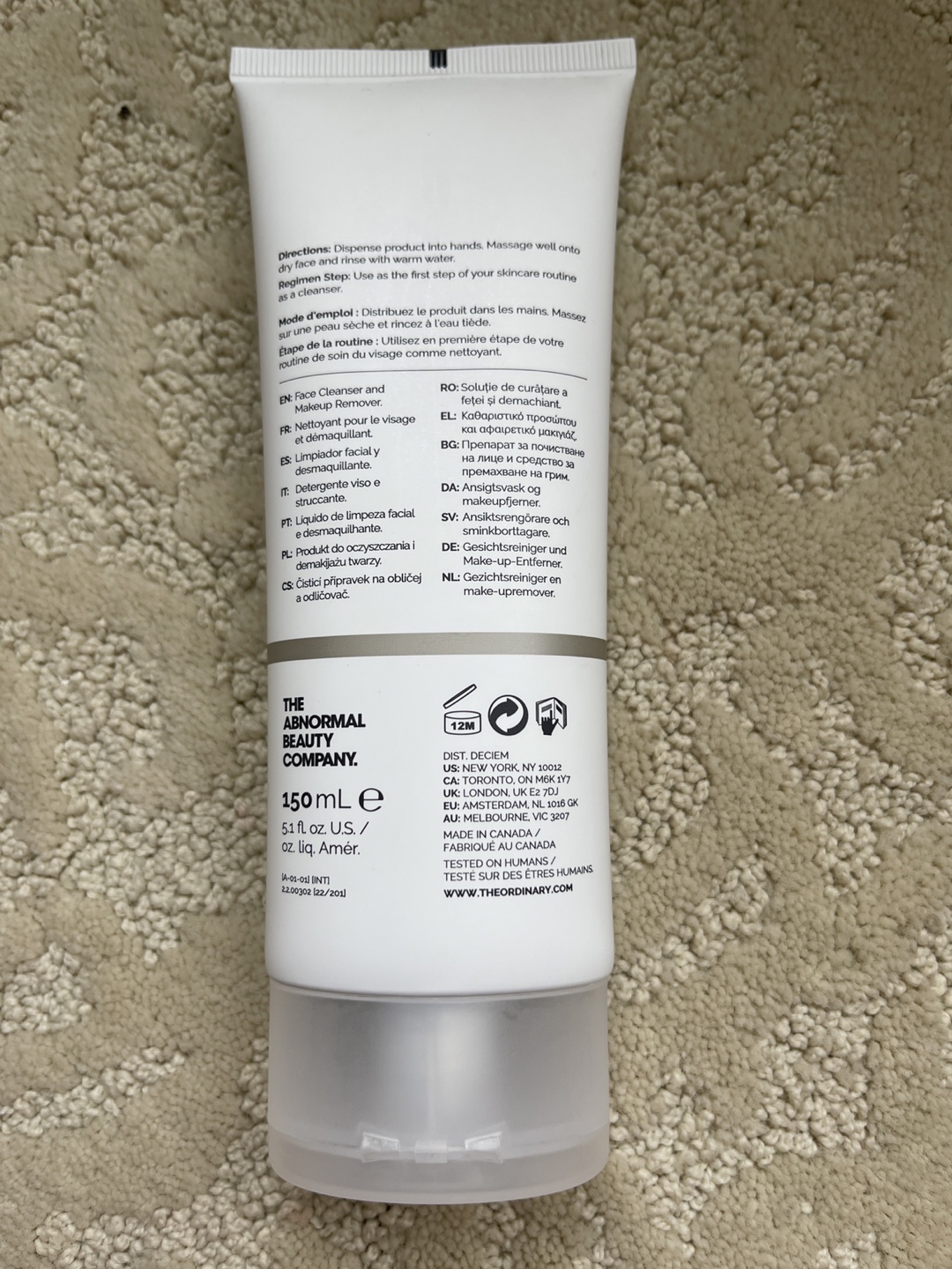 The Ordinary Glycolipid Cream Cleanser 150 mL - photo 2