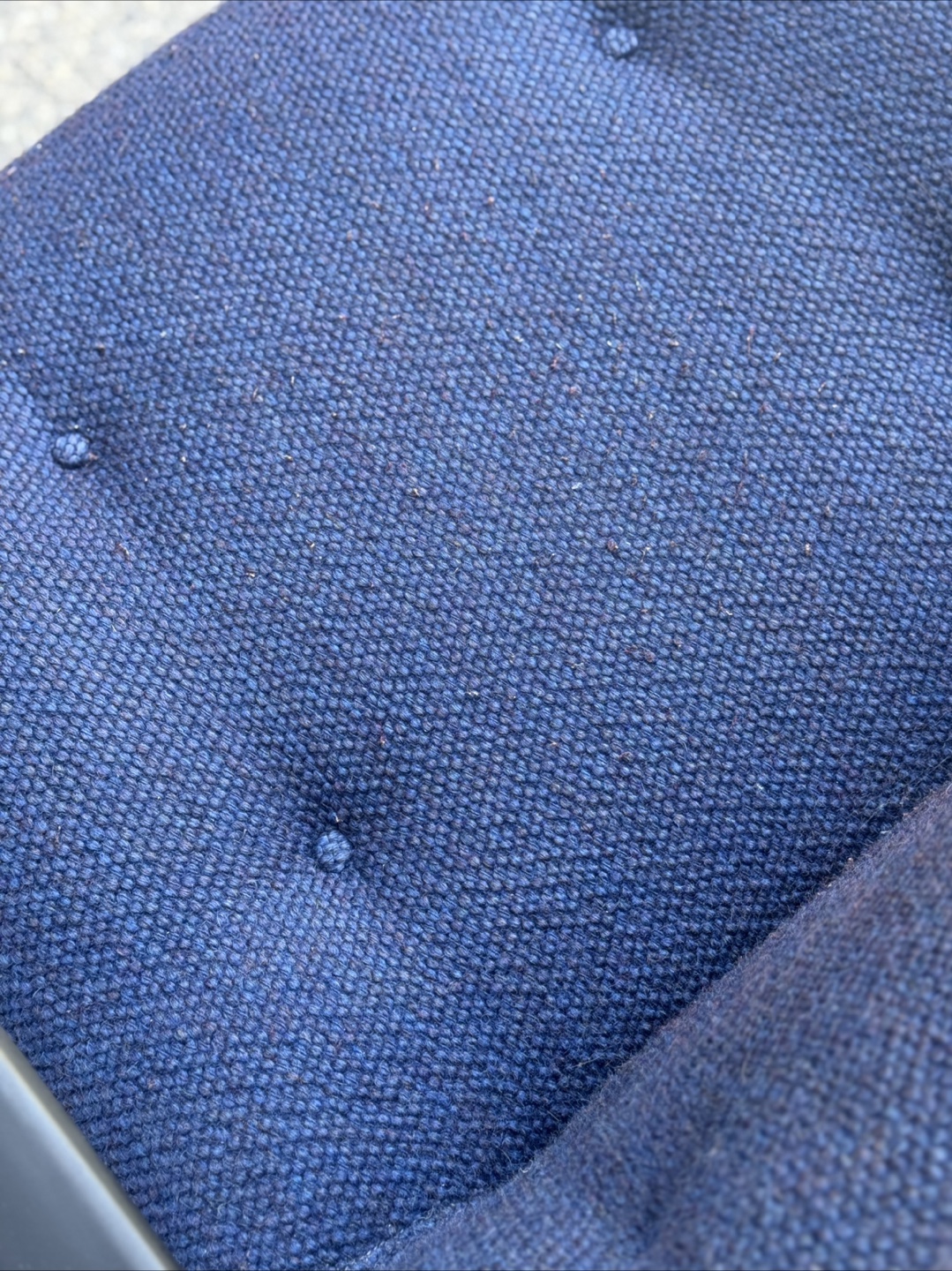 Vintage Herman Miller Office Chair with Blue Upholstery - photo 4