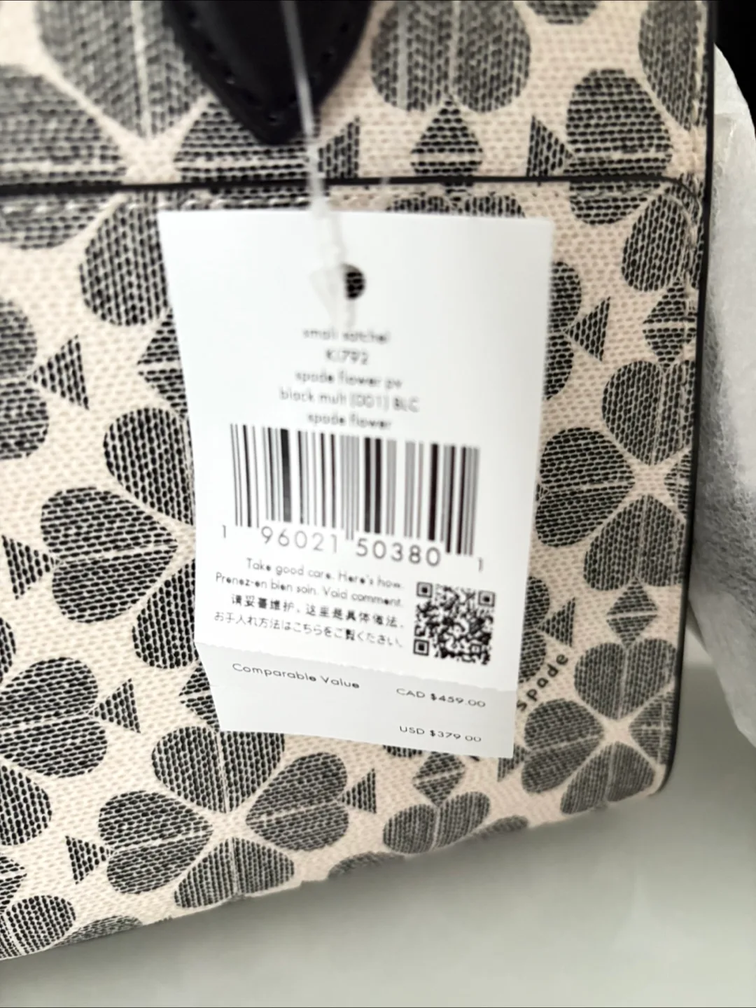 Kate Spade Small satchel Spade Flower Black Multi image indicator(5)