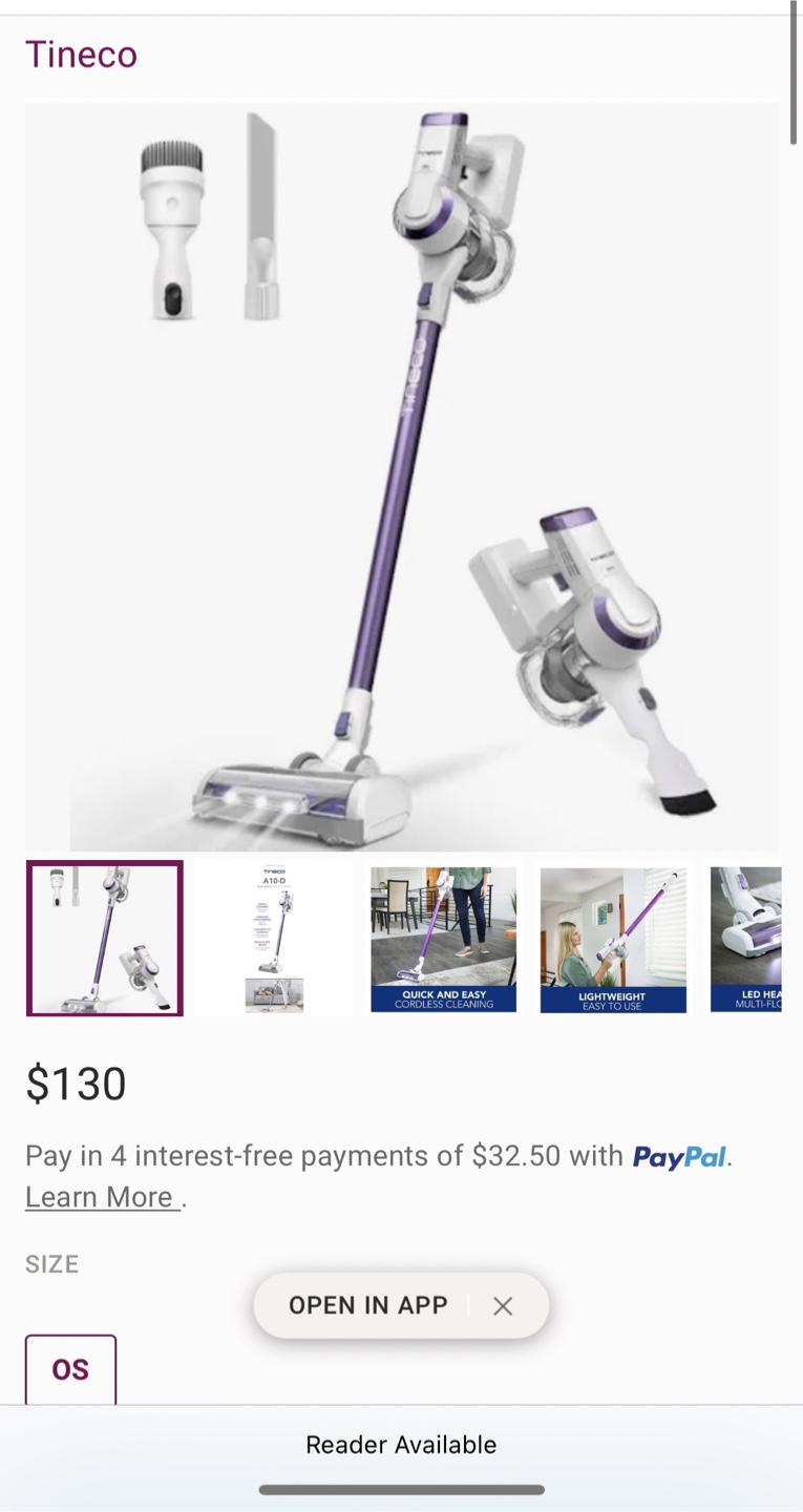 Tineco A11 Hero Cordless Vacuum Cleaner - photo 2