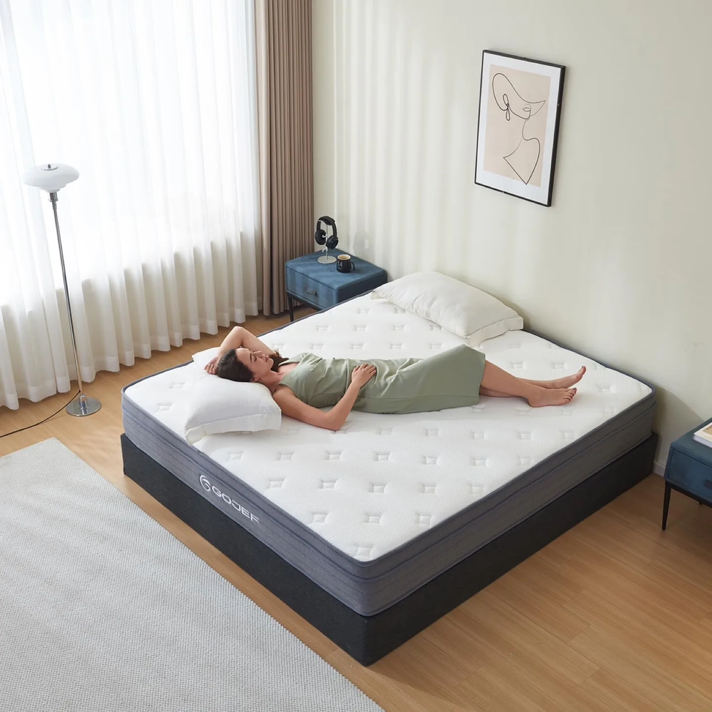 New Queen Mattress, 10 Inch Queen Size Hybrid thumbnail