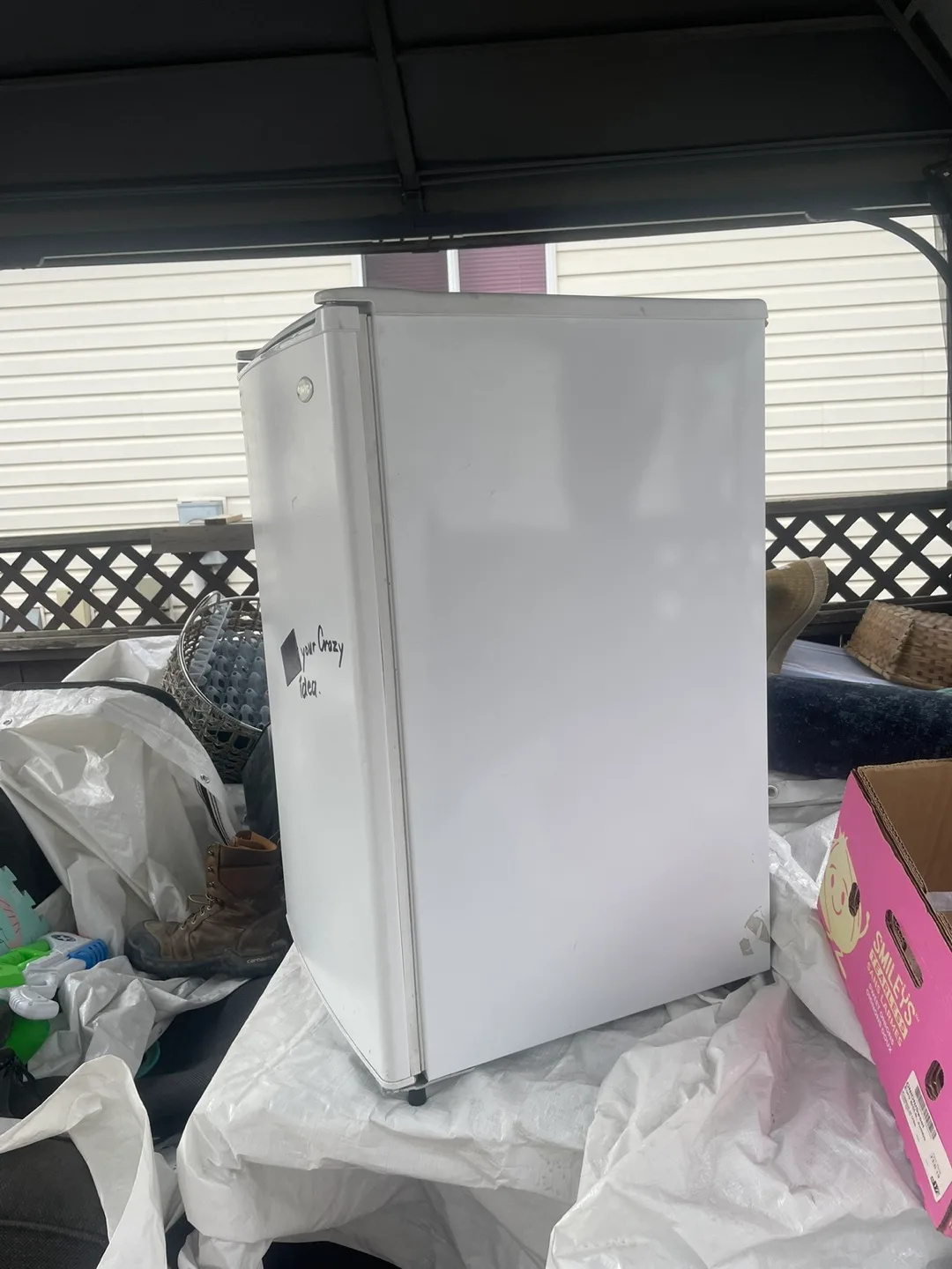 Small White Compact Refrigerator image indicator(2)