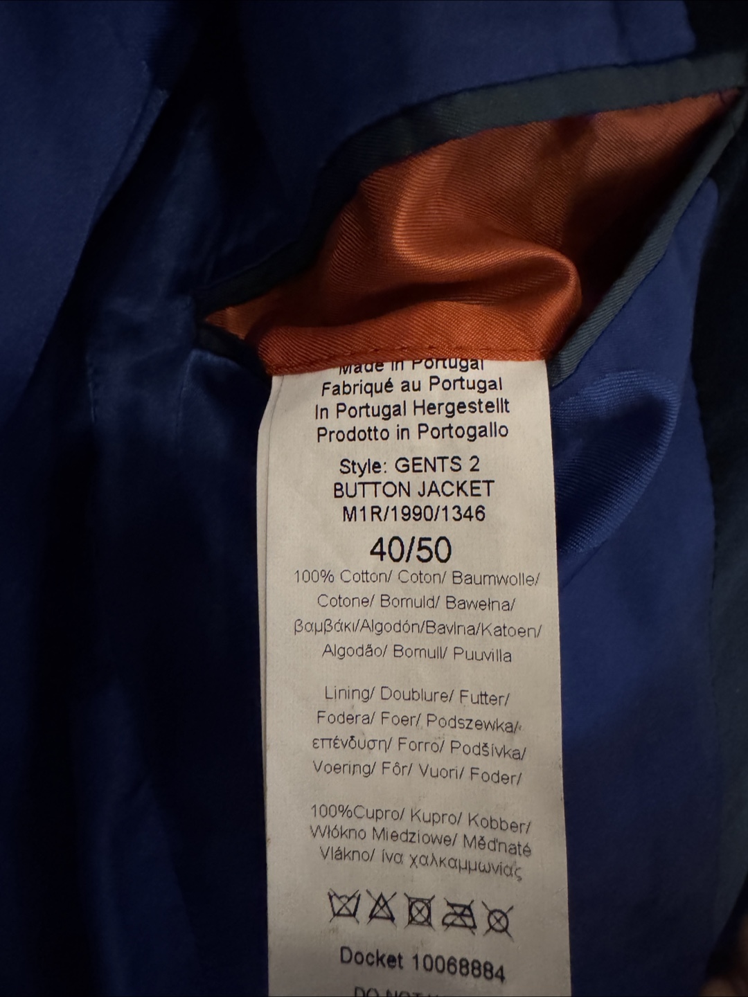 Paul Smith Mens Velvet Jacket Size 40 (50 UK) - photo 4
