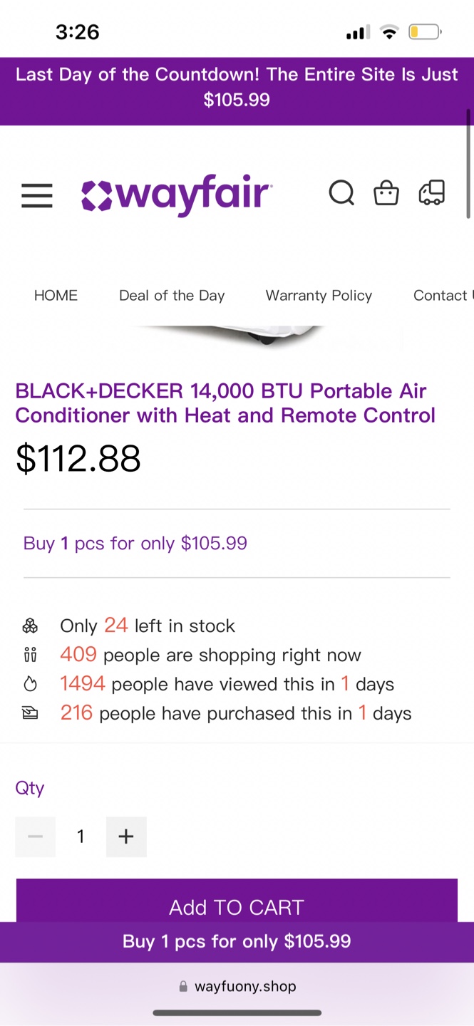 Black+Decker 1Portable Air Conditioner with Heat and Remote - photo 2