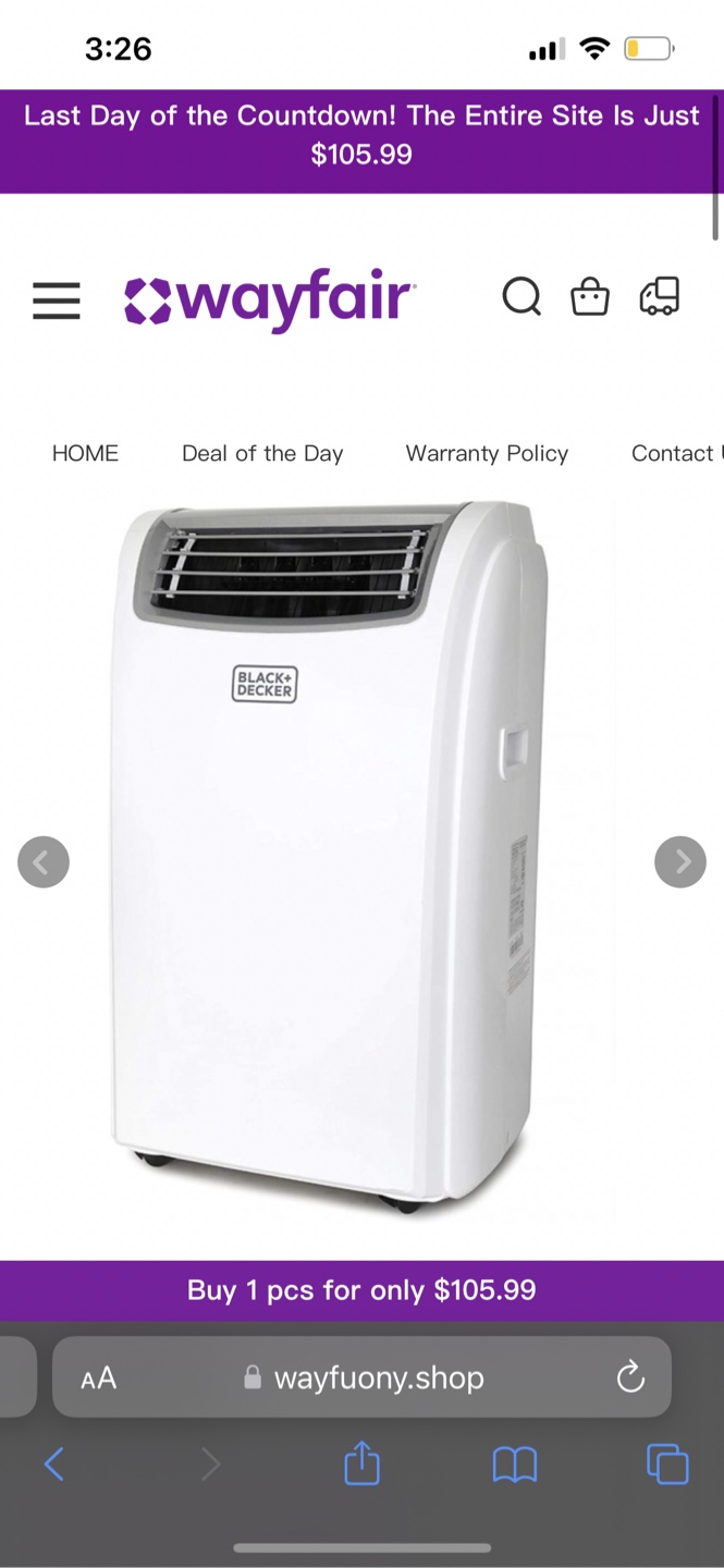 Black+Decker 1Portable Air Conditioner with Heat and Remote - photo 3