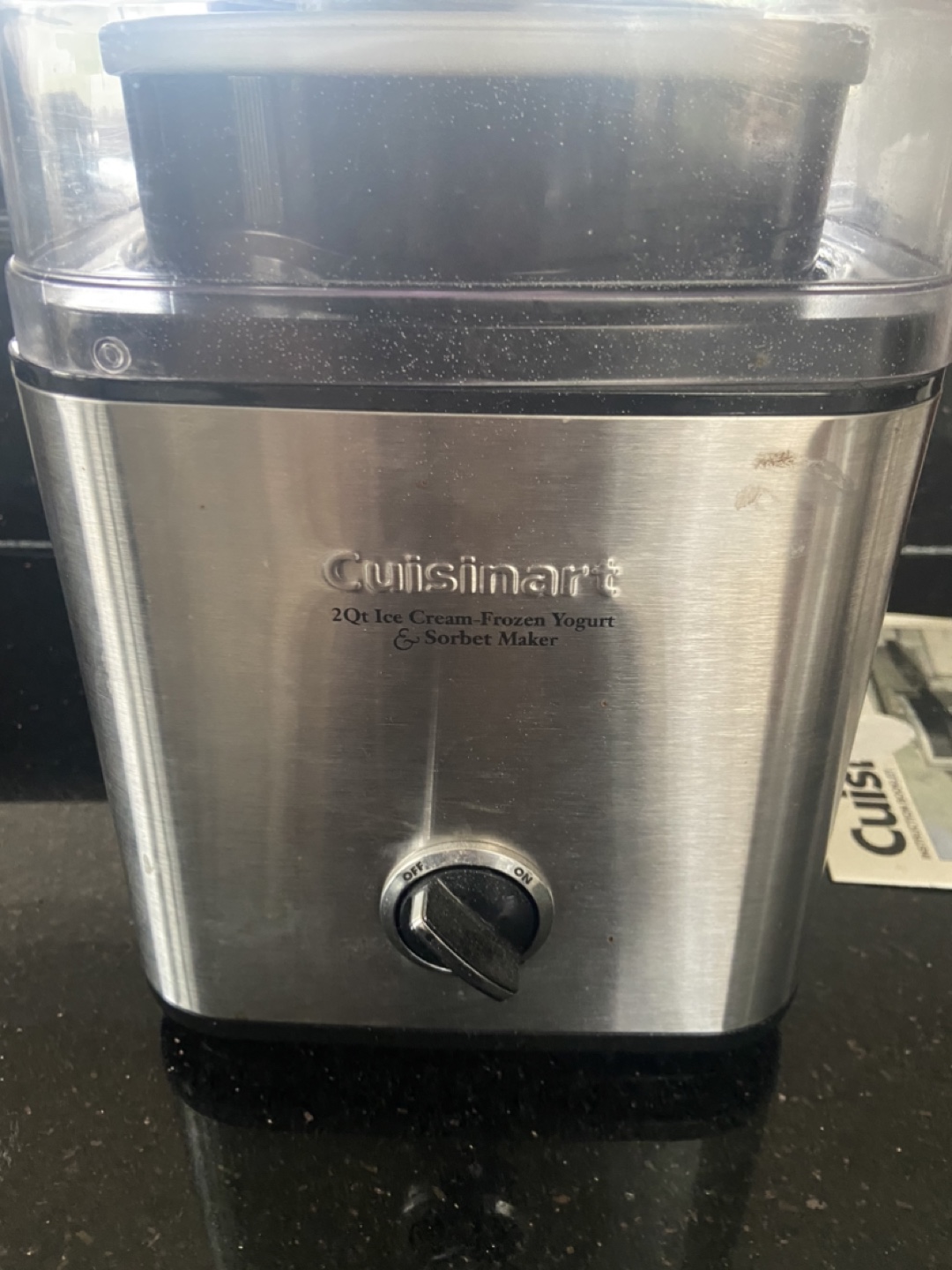 Cuisinart 2Qt Ice Cream Frozen Yogurt Sorbet Maker - photo 2