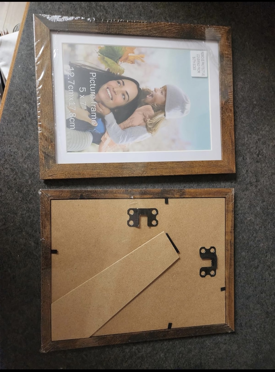 10 Pack Brown Picture Frames, 9x11 with Mat for 8x10 Photos - photo 2