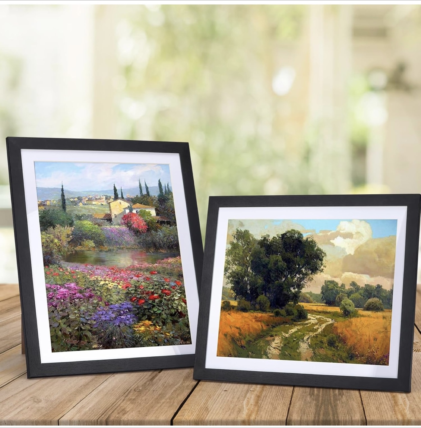 10 Pack Brown Picture Frames, 9x11 with Mat for 8x10 Photos - photo 3