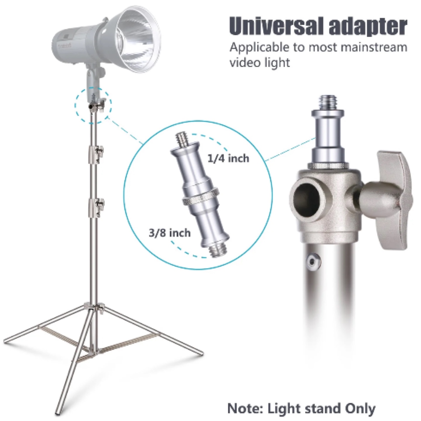 New NEEWER 260cm Stainless Steel Photography Light Stand - photo 4