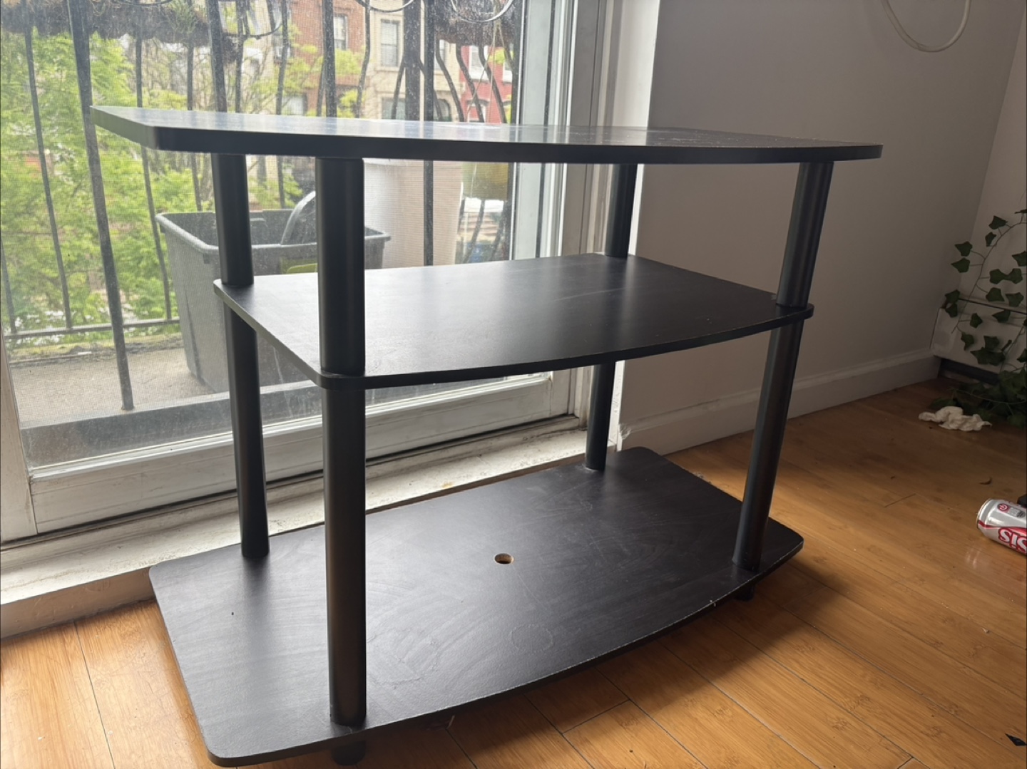 Black 3-Tier TV Stand