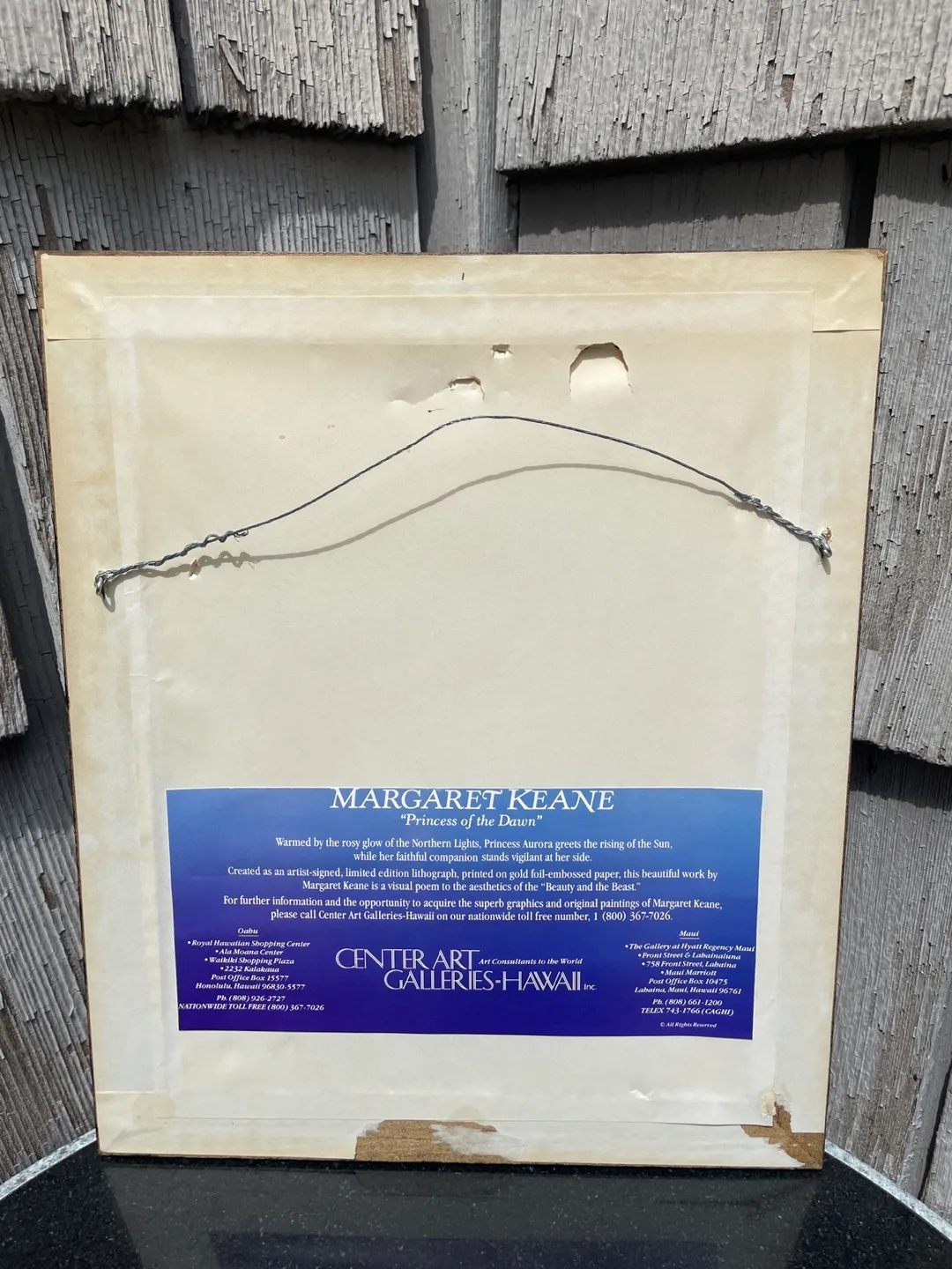 Margaret Keane Framed Print - Girl and Tiger image indicator(3)