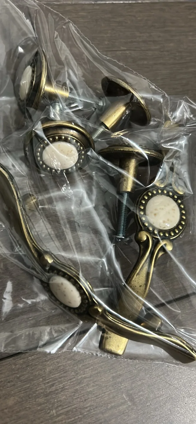 Antique Gold Cabinet Knobs and Drawer Pulls thumbnail