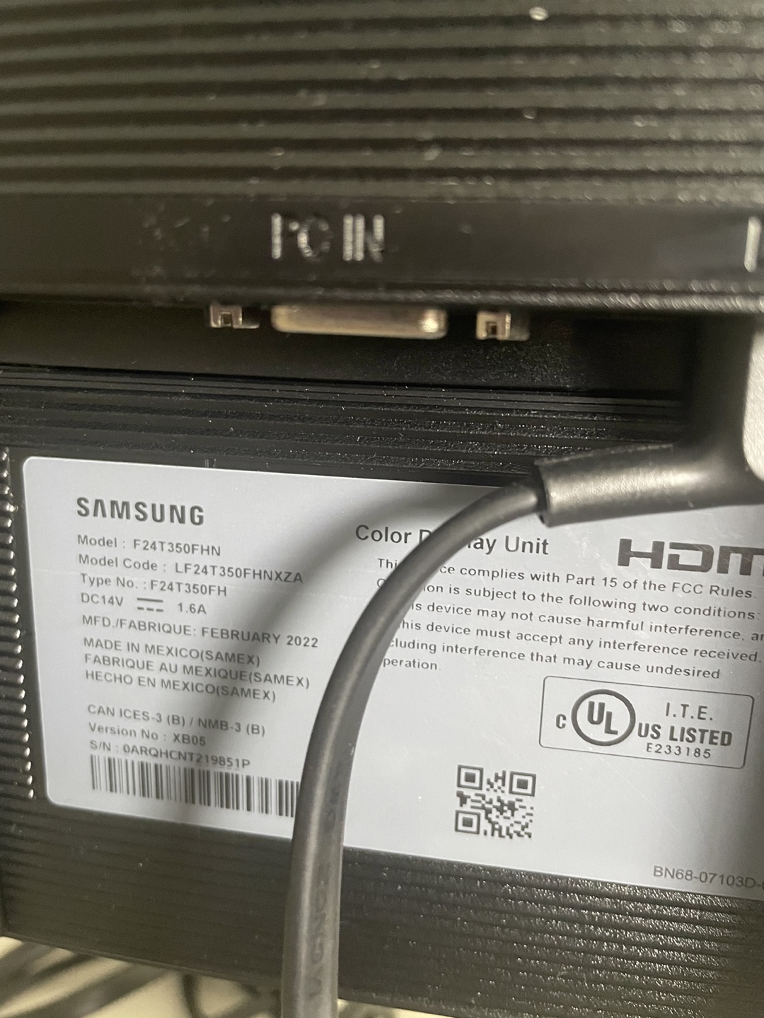 Samsung 24-inch LED Monitor LF24T350FHNXZA - photo 3