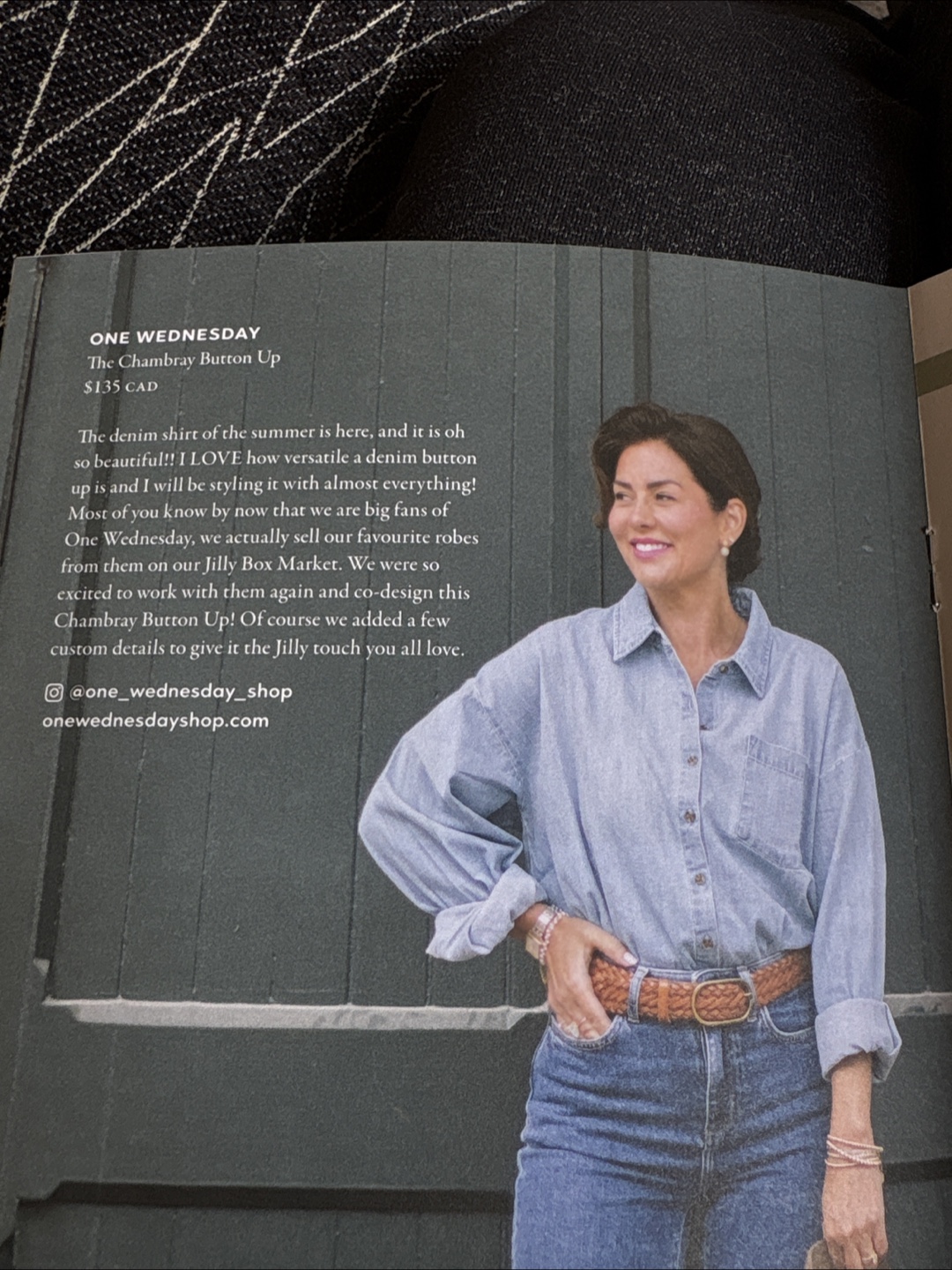 One Wednesday Chambray Button Up Shirt