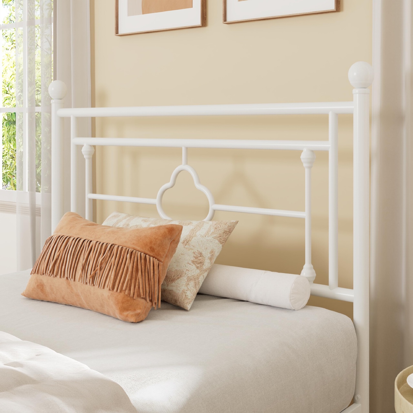 New Twin Metal Platform with Victorian Vintage Headboard - photo 4