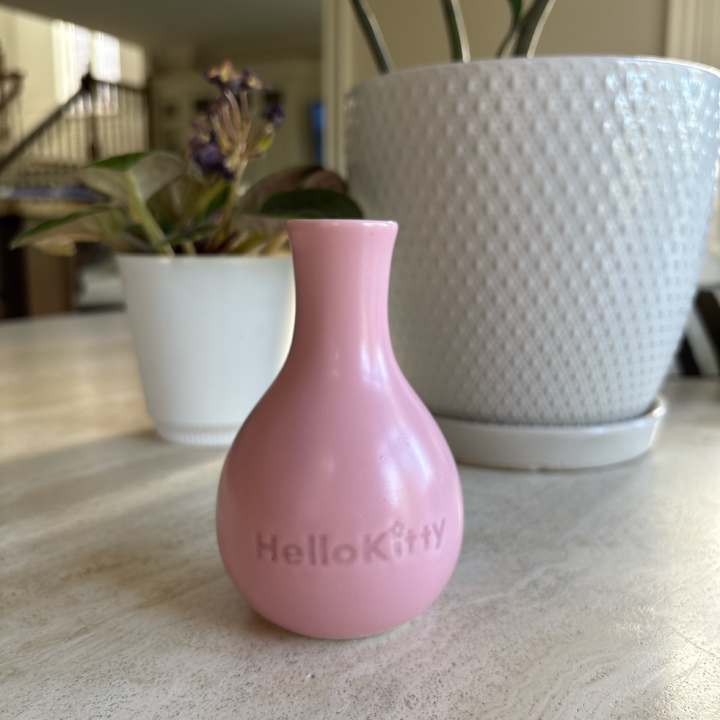Hello Kitty Pink Ceramic Vase