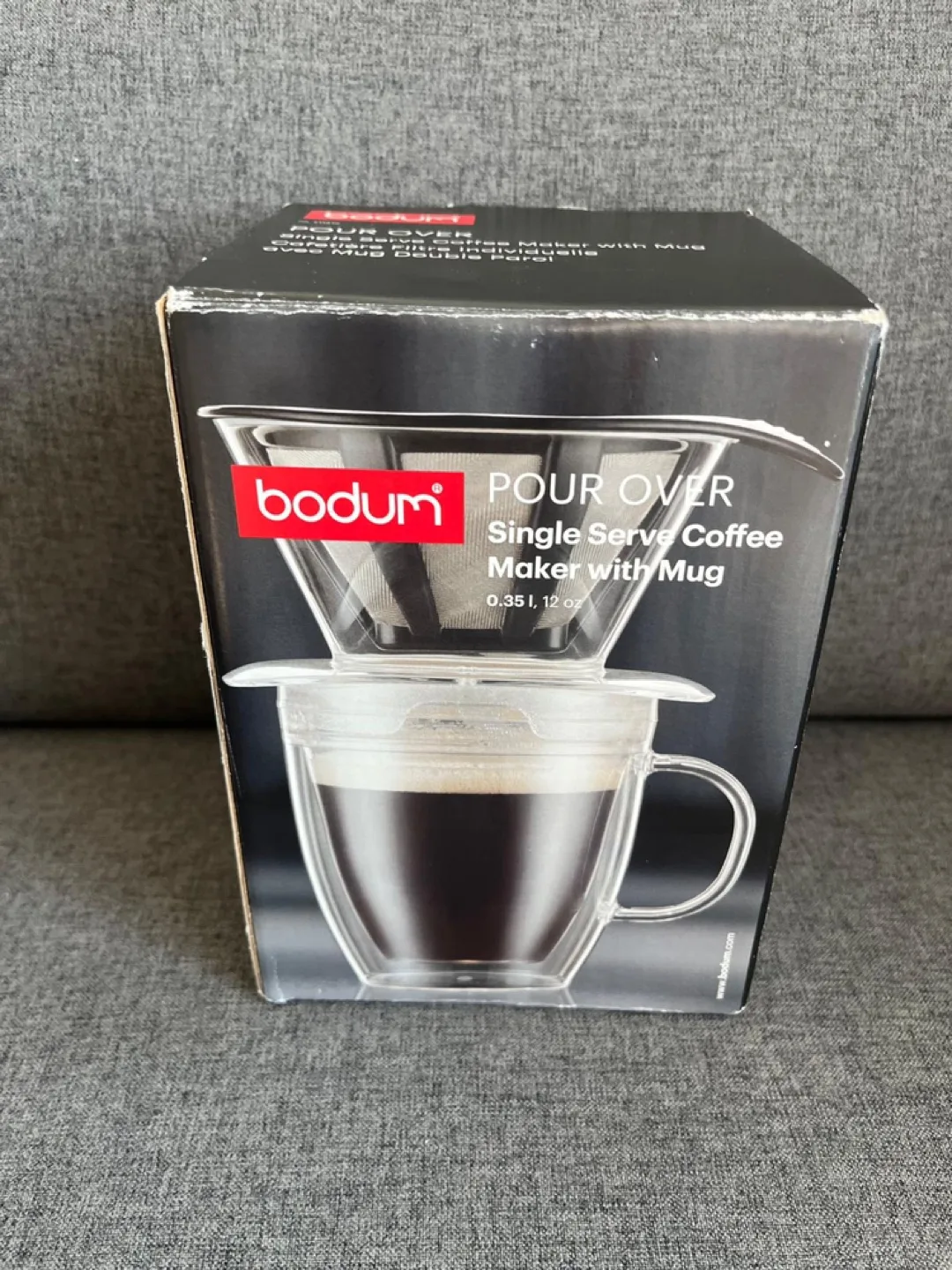 BRAND NEW Unopened Pour Over Coffee Maker with Double Wall Mug image indicator(4)