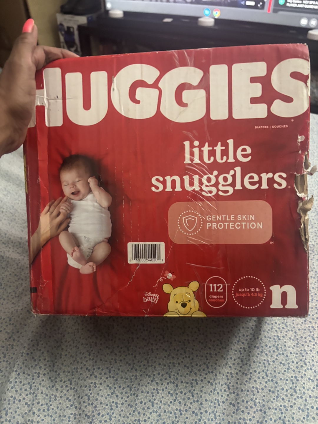Huggies Little Snugglers Diapers Size N (112 Count)