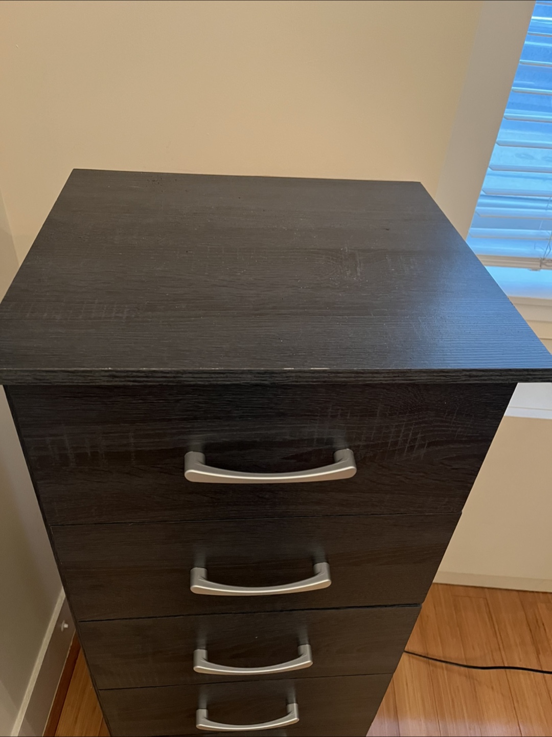 Dark Wood 5-Drawer Chest - photo 3