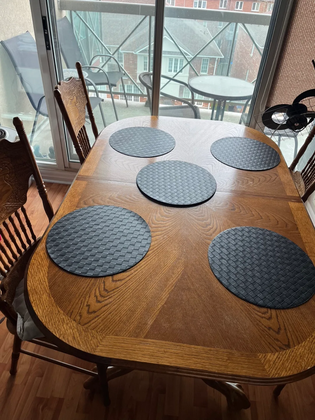 Solid wood Dining Table and Chairs (6) Set thumbnail