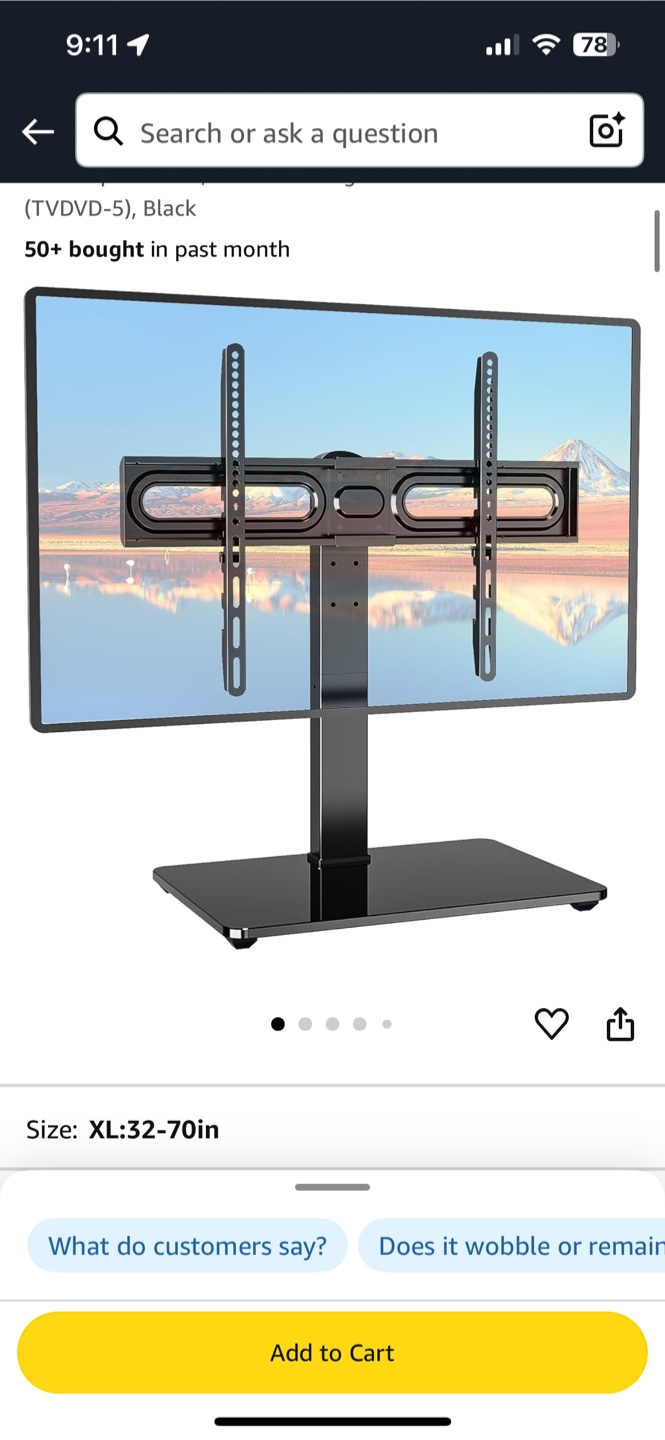 WALI universal TV Stand for 32-70 inch TVs - photo 2