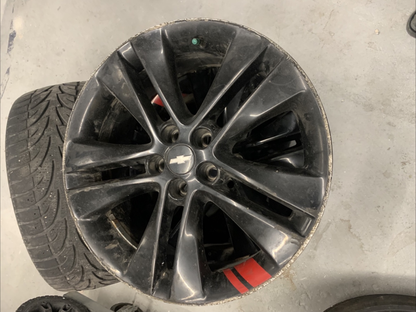 Used 18" Chevrolet rims and winter tires
