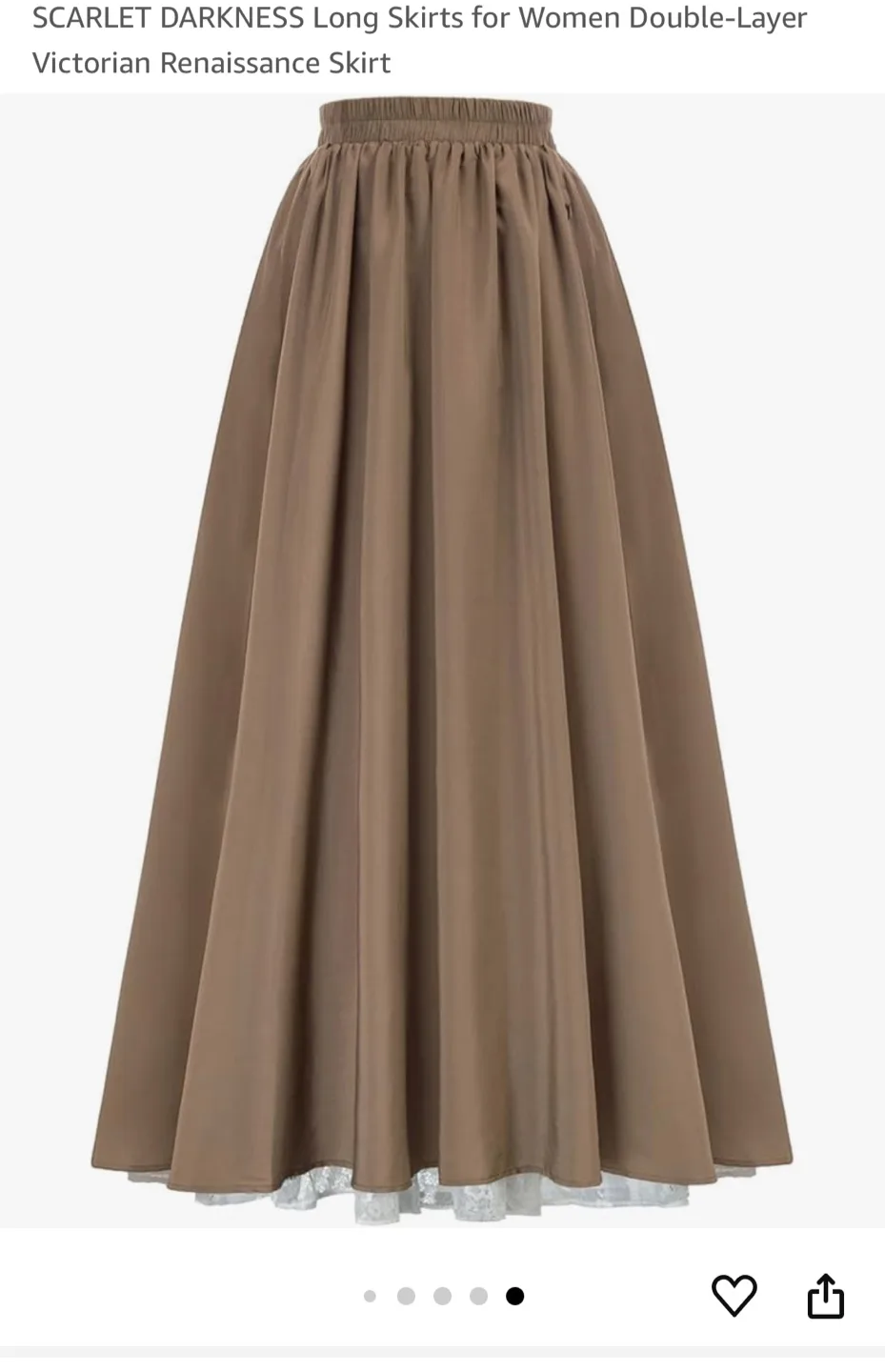 SCARLET DARKNESS Victorian Renaissance Skirt image indicator(3)