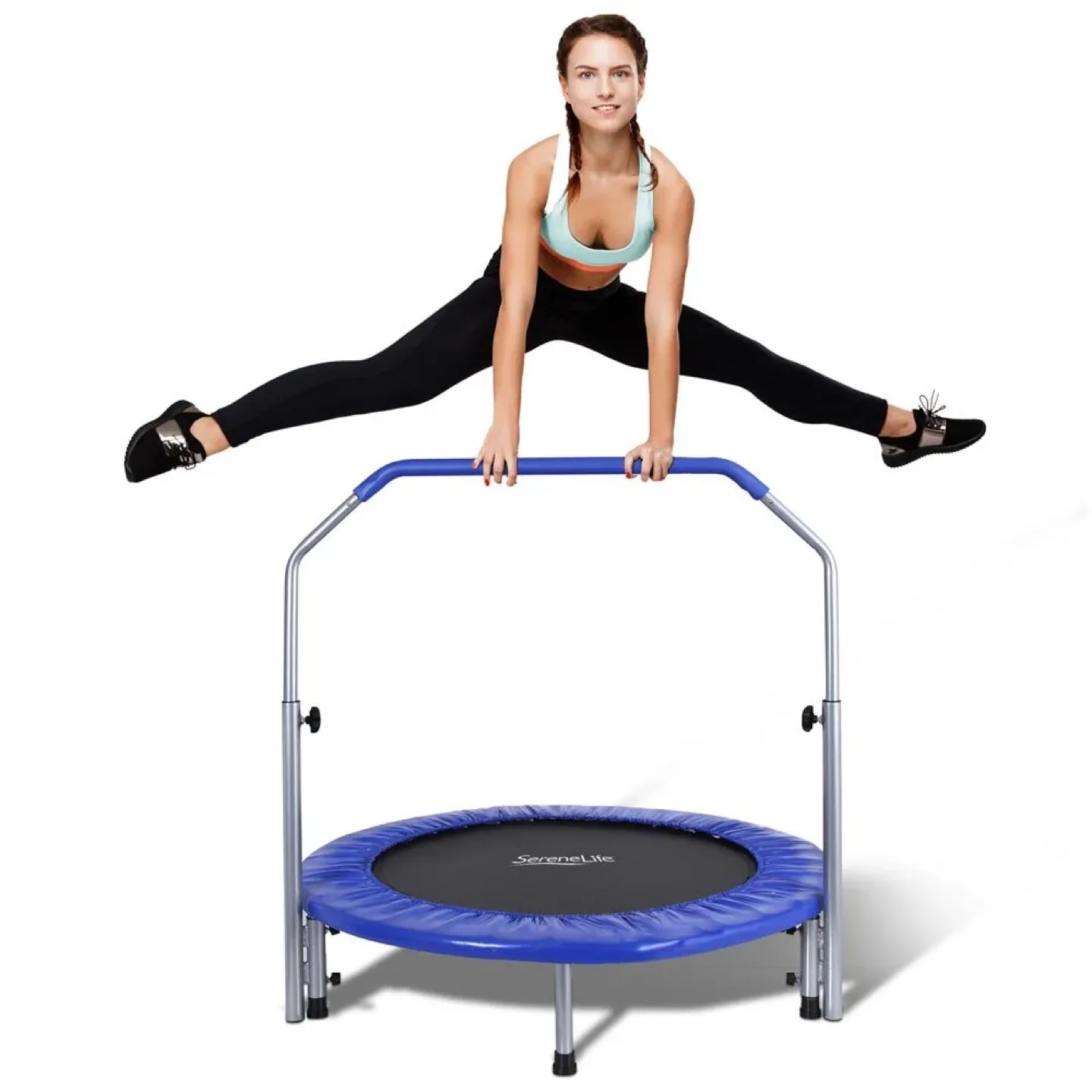 New SereneLife Portable Highly Elastic Jumping Sports Trampoline thumbnail