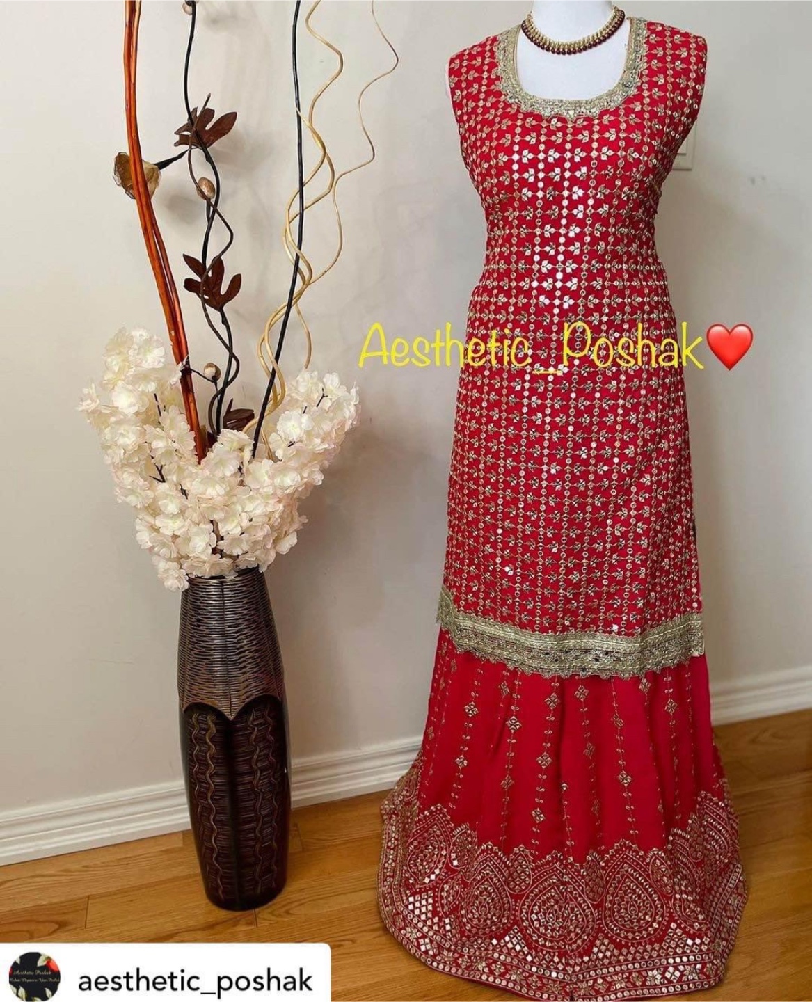Gorgeous Red Sharara Suit - photo 2