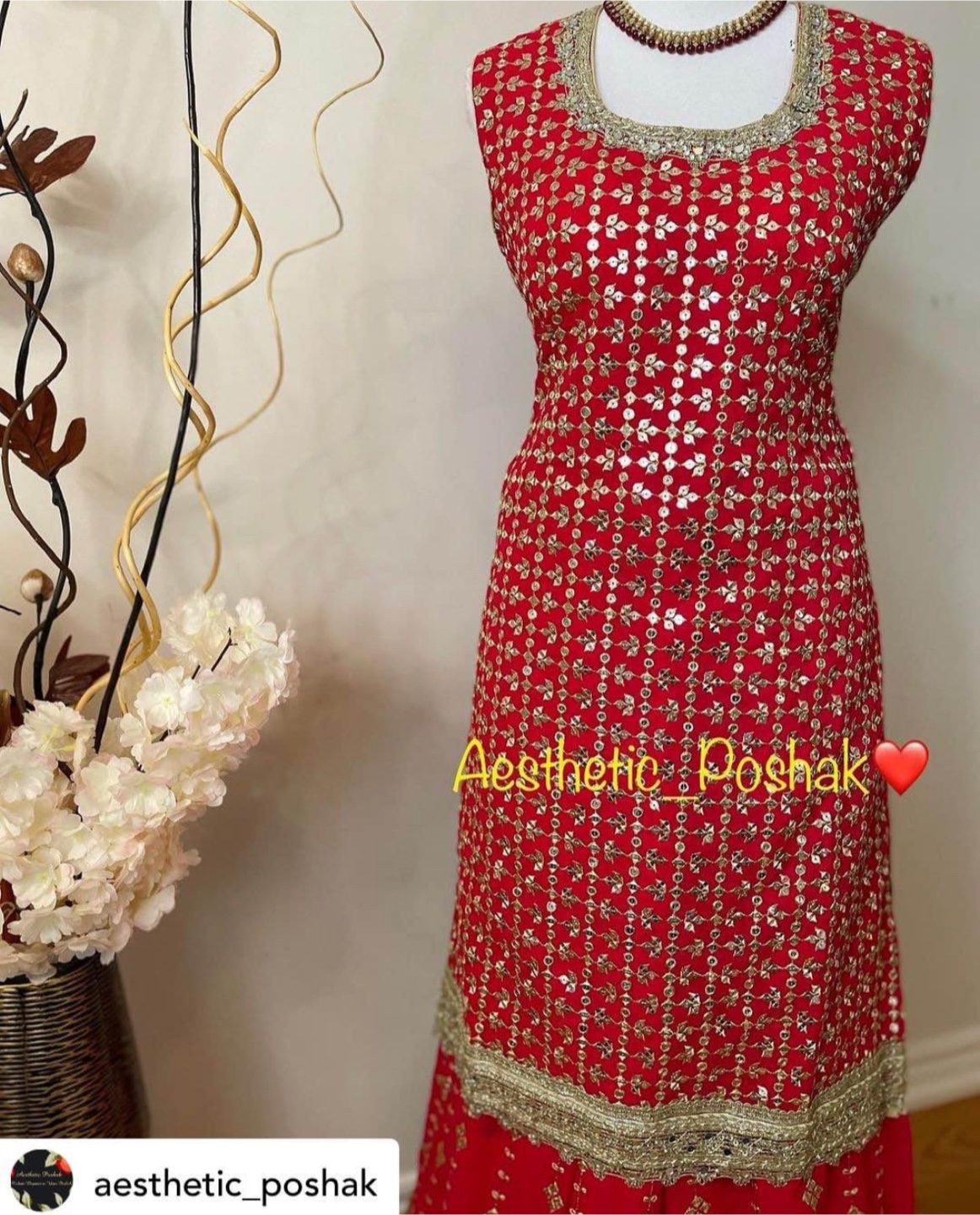 Gorgeous Red Sharara Suit - photo 3