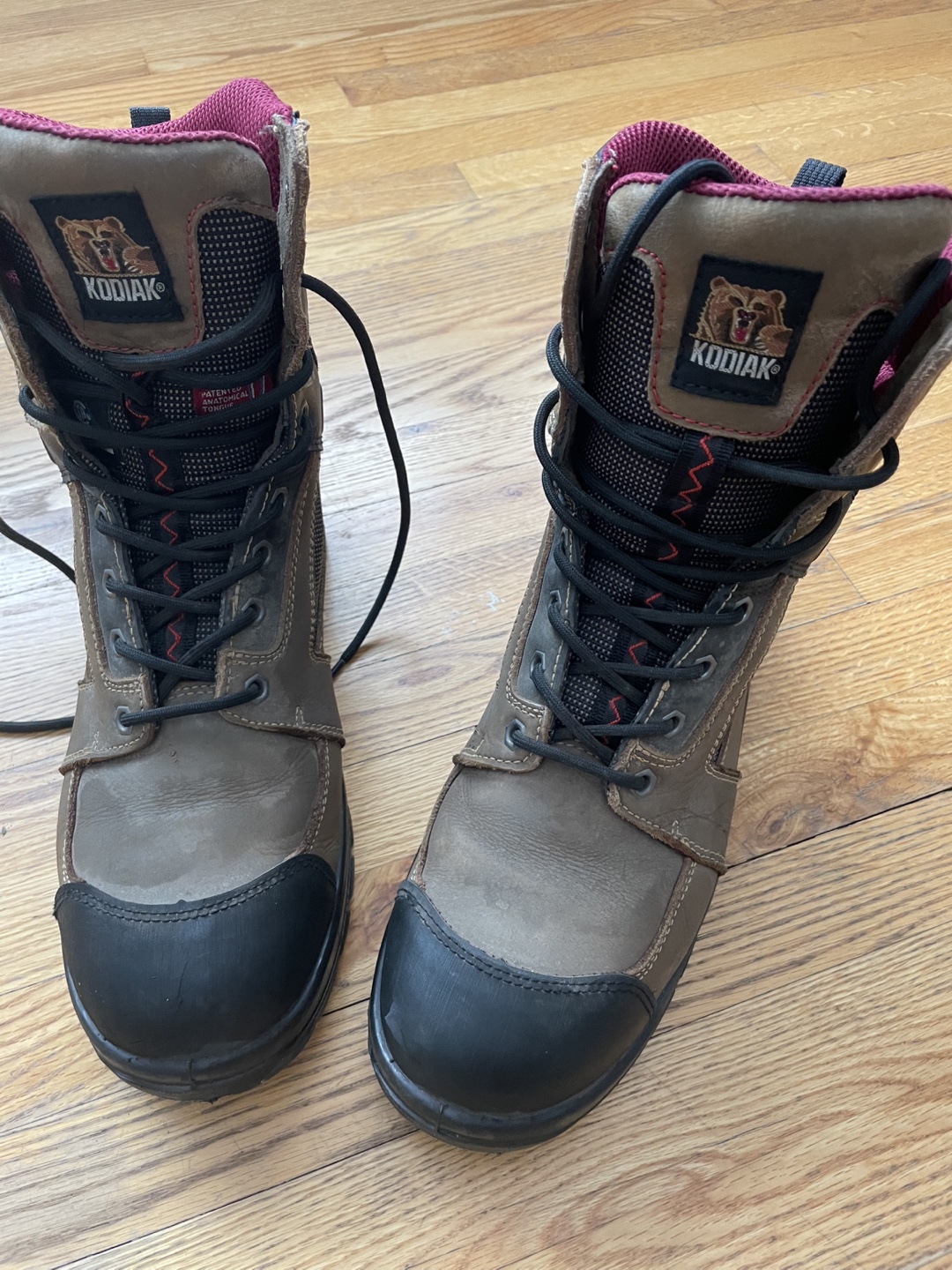 Kodiak Women's Brown Leather Work Boots Size 43