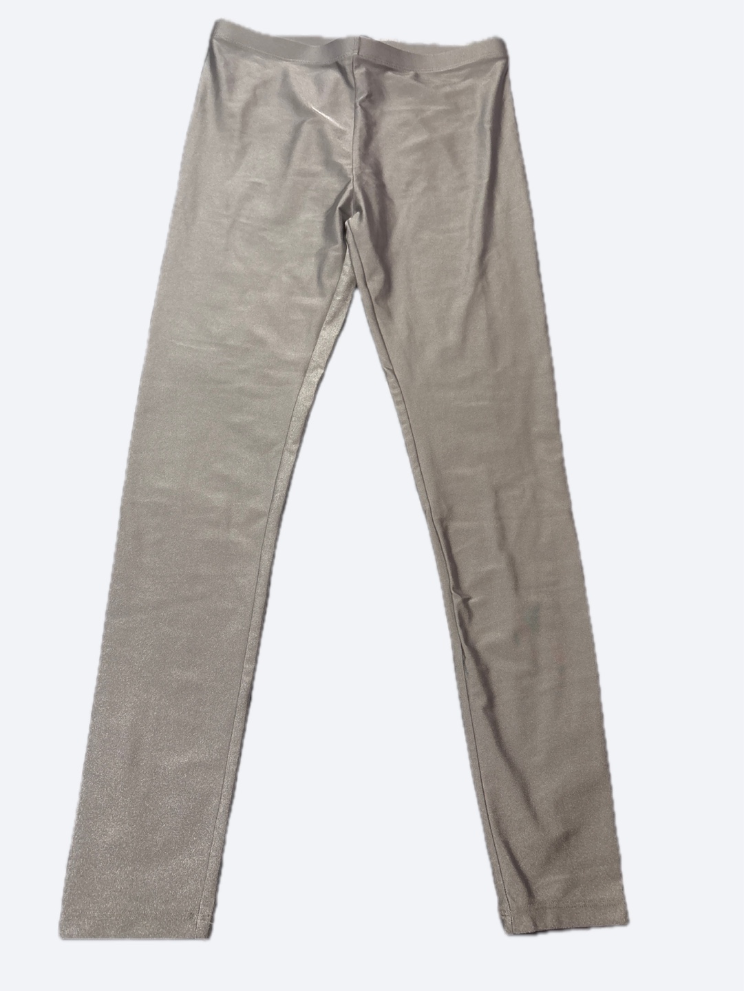 Silver Metallic Leggings