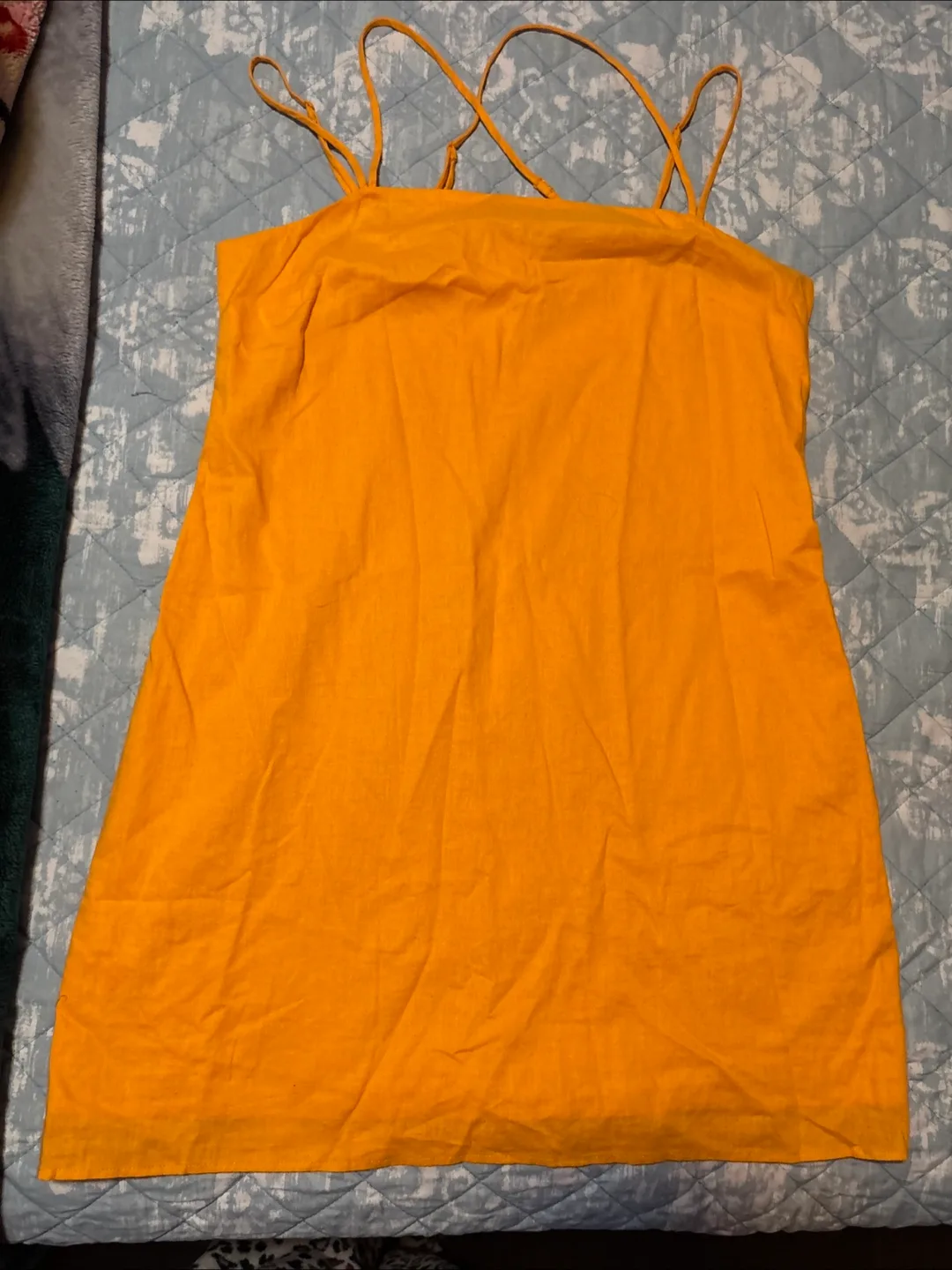 H&M Mustard Yellow Sundress thumbnail