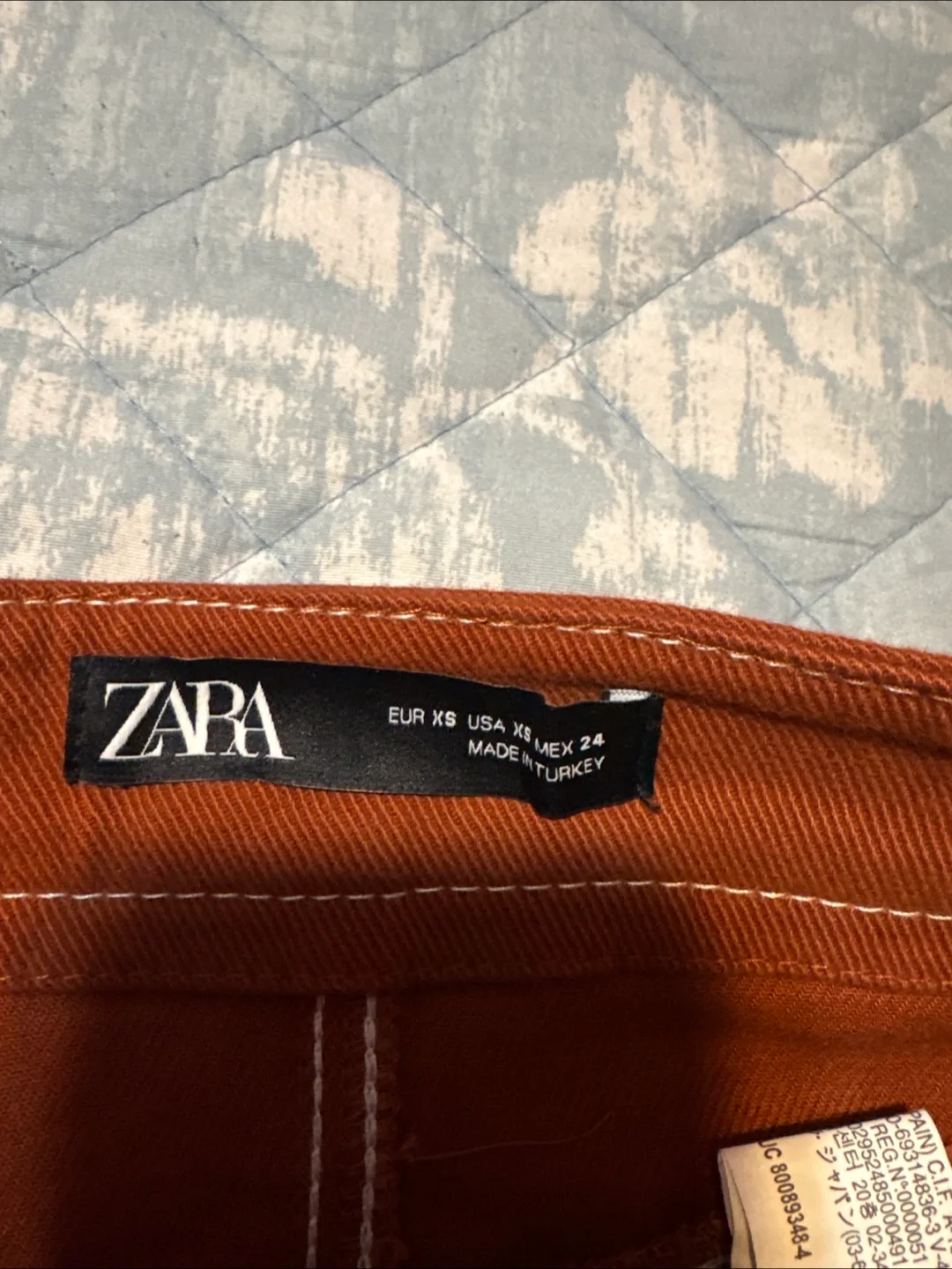 Zara Rust-Colored Mini Skirt, Size XS image indicator(2)
