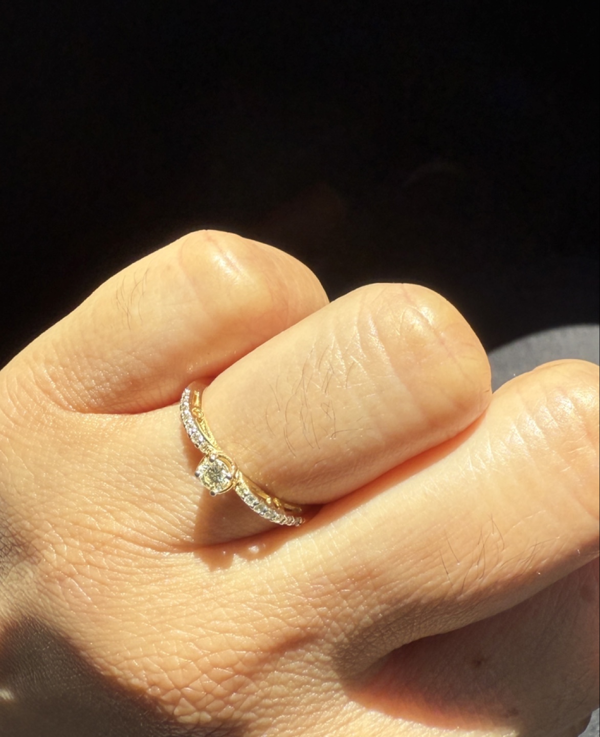 Diamond Accent Ring, 14k gold ring