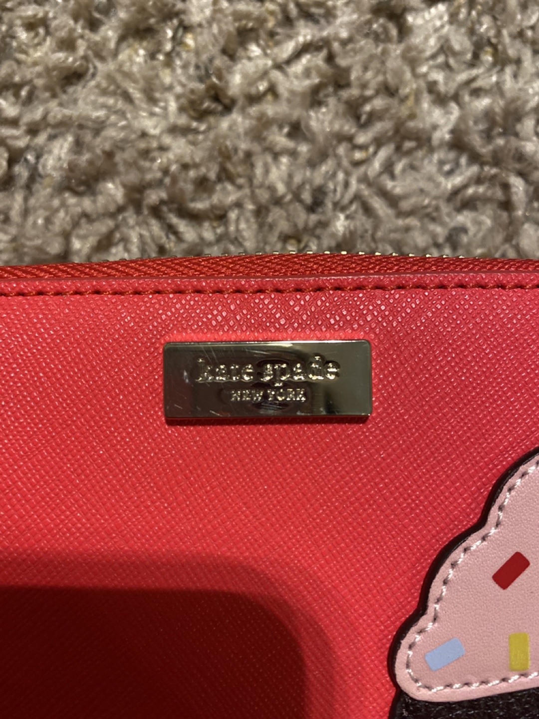 Kate Spade New York Red Cupcake Zip-Around Wallet - photo 2