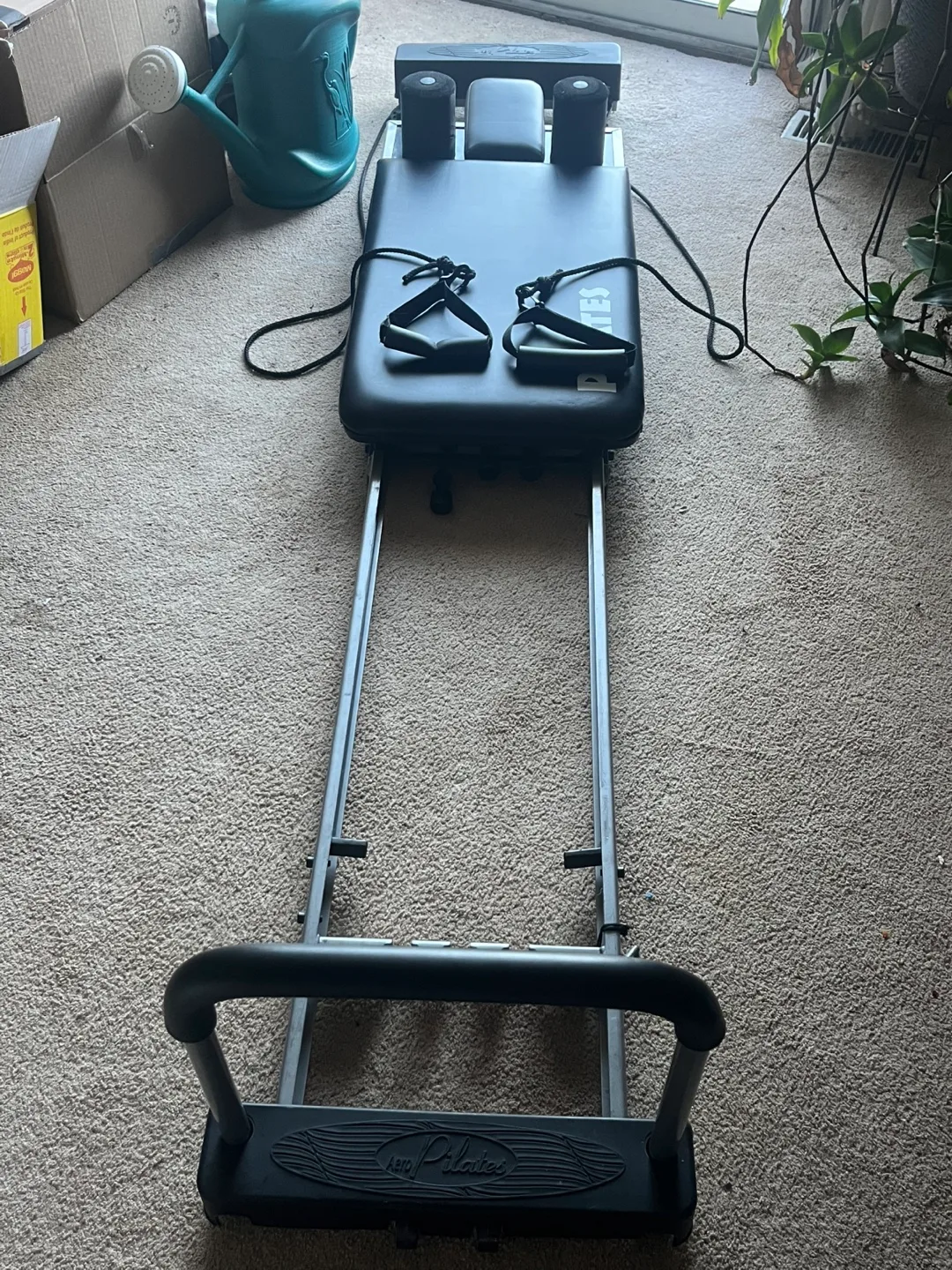 Pilates reformer machine image indicator(2)