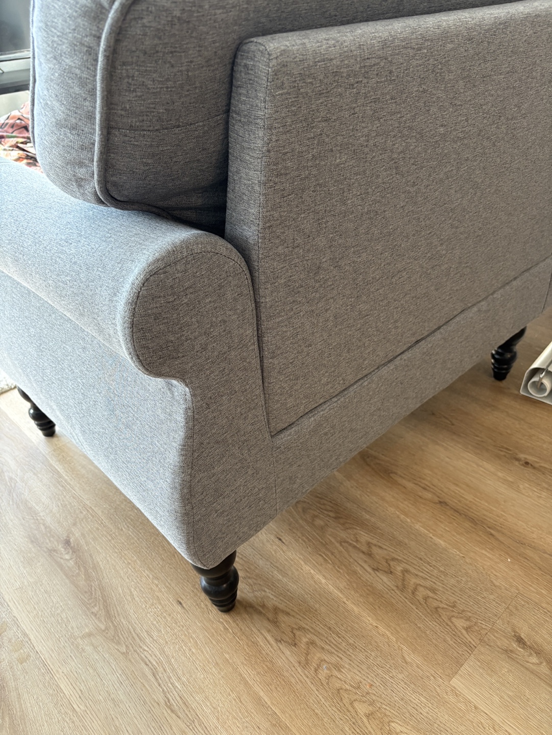 Grey Fabric 2 seater sofa - photo 3